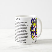 マグのOrtizの家紋 コーヒーマグカップ (正面右)