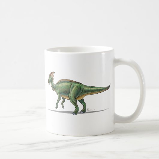 マグのParasaurolophusの恐竜 コーヒーマグカップ (右)