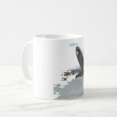 マグはウィンドサーフィンをします コーヒーマグカップ (正面左)
