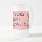 マグはルート66の遠征のノスタルジアのあなたの蹴りを得ます フロストグラスビールジョッキ (正面右)