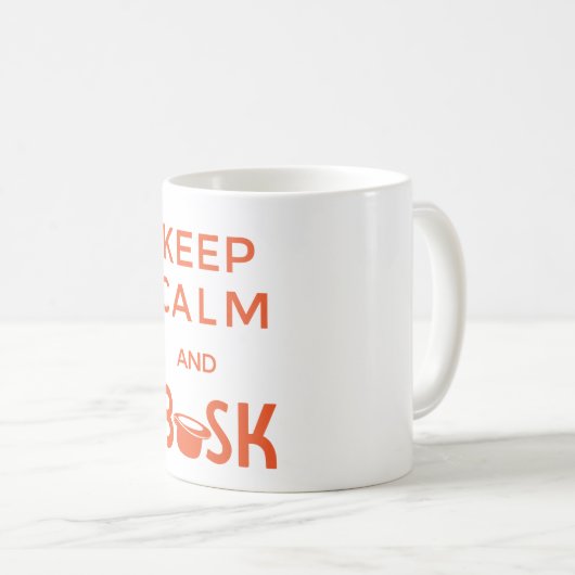 マグは平静およびBuskを保ちます コーヒーマグカップ (正面右)