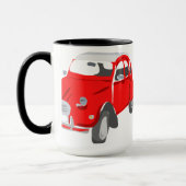 マグは明るく赤いシトロエン2 CV車によって飾りました マグカップ (左)