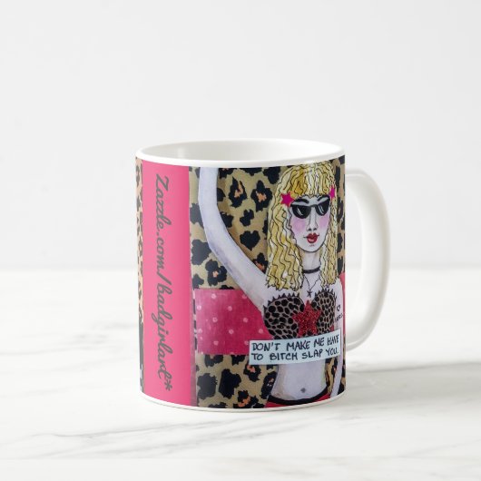 マグは私をなりますbの*** CHの非難作りません コーヒーマグカップ (正面右)