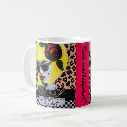 マグは私をなりますbの*** CHの非難作りません コーヒーマグカップ (正面左)