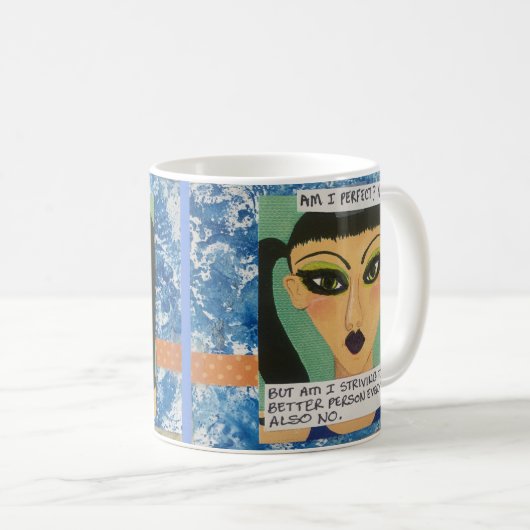 マグは私完成しますですか。 コーヒーマグカップ (正面右)