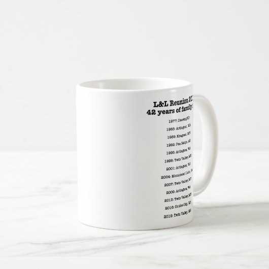 マグは2味方しました コーヒーマグカップ (正面右)