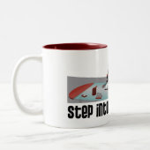 マグは"私のオフィス"のに歩みます ツートーンマグカップ (左)