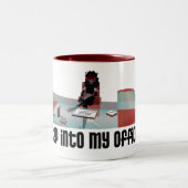 マグは"私のオフィス"のに歩みます ツートーンマグカップ (中央)