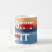 マグやめするな コーヒーマグカップ (正面左)