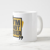 マグやる気を起こさせるコー感動的ヒー・マグ行け ジャンボコーヒーマグカップ (正面右)