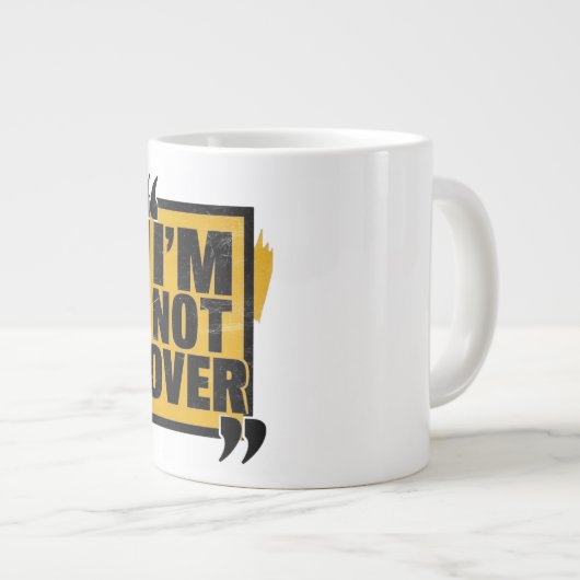 マグやる気を起こさせるコー感動的ヒー・マグ行け ジャンボコーヒーマグカップ (正面右)