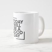 マグやる気を起こさせるコー感動的ヒー・マグ行け ジャンボコーヒーマグカップ (正面右)