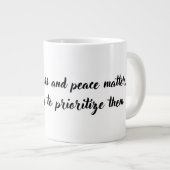 マグやる気を起こさせるデザインのためにあなたマグ最高のアイディア ジャンボコーヒーマグカップ (正面右)