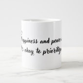 マグやる気を起こさせるデザインのためにあなたマグ最高のアイディア ジャンボコーヒーマグカップ (正面)