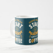 マグやる気を起こさせる コーヒーマグカップ (正面左)