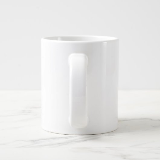マグやる気を起こさせる、コーヒ感動的ー ジャンボコーヒーマグカップ (裏面)