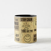 マグやる気を起こさせる ツートーンマグカップ (中央)