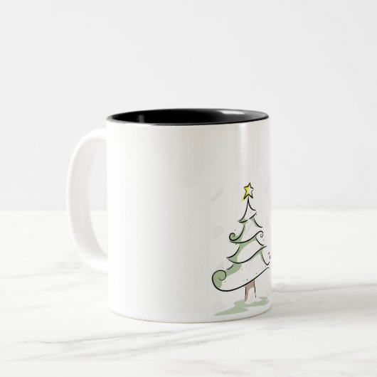 マグをずっと選抜して下さい ツートーンマグカップ (正面左)