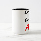 マグをコピーアンドペーストして下さい ツートーンマグカップ (中央)