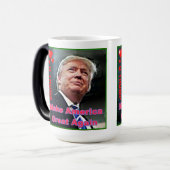 マグをモーフィングするトランプのスローガン モーフィングマグカップ (正面左)