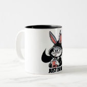 マグを使って頑張る ツートーンマグカップ (正面左)