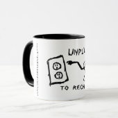 マグを再充電するためにプラグを抜いて下さい マグカップ (正面左)