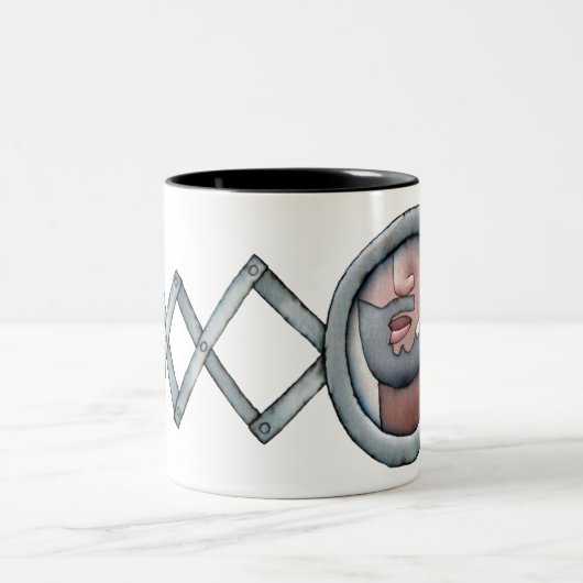 マグを剃ること ツートーンマグカップ (中央)