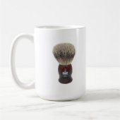 マグを剃る男らしい平方されたMONOGRAMED コーヒーマグカップ (左)