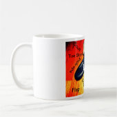 マグを叩いて下さい コーヒーマグカップ (左)