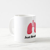 マグを吸う コーヒーマグカップ (正面左)