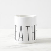 マグを呼吸して下さい コーヒーマグカップ (中央)