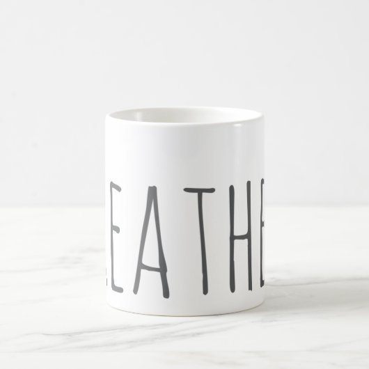 マグを呼吸して下さい コーヒーマグカップ (中央)