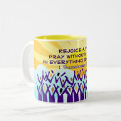 マグを喜ばせて下さい ツートーンマグカップ (正面左)