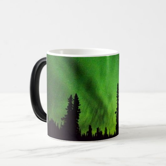 マグを変形させるアラスカのNorthern Lights モーフィングマグカップ (正面左)