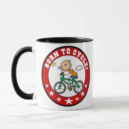 マグを循環させるために生まれて下さい マグカップ (左)