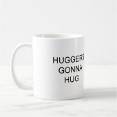 マグを愛することを行っている恋人を抱き締めることを行くHowey Huggers コーヒーマグカップ (左)