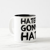 マグを憎むことを行っている嫌悪症 ツートーンマグカップ (正面左)