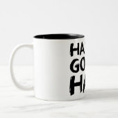 マグを憎むことを行っている嫌悪症 ツートーンマグカップ (左)