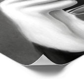 マグを持つカウボーイドッグイラストレーション ポスター (角)