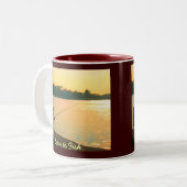 マグを採取するために生まれて下さい ツートーンマグカップ (正面左)