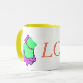 マグを握るポップアート手 マグカップ (正面左)