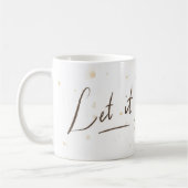 マグを放せ |白とスプラッシュ |花 コーヒーマグカップ (左)