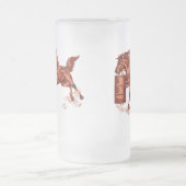 マグを競争させるバレル フロストグラスビールジョッキ (中央)