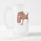 マグを競争させるバレル フロストグラスビールジョッキ (左)