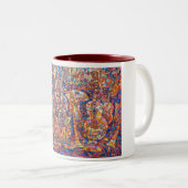 マグを絵を描いている楽器が付いている構成 ツートーンマグカップ (正面右)