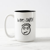 マグを言う人 ツートーンマグカップ (左)