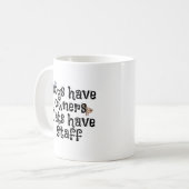 マグを言っているSnarky猫 コーヒーマグカップ (正面左)