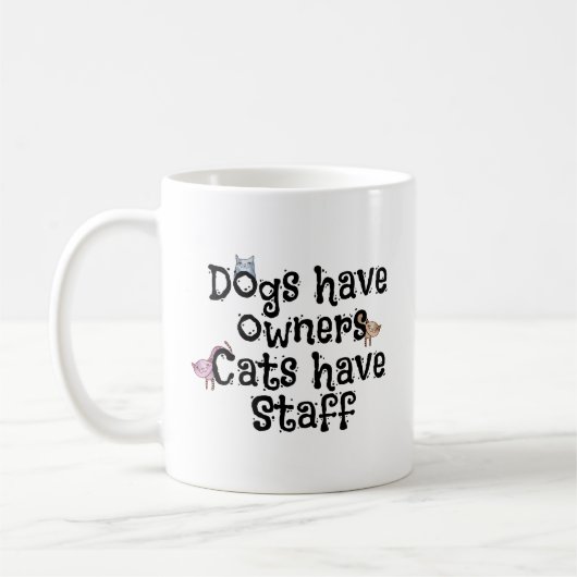 マグを言っているSnarky猫 コーヒーマグカップ (左)