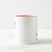 マグを記念してカスタマイズ可能な乳癌 ツートーンマグカップ (中央)
