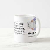 マグを読むことの価値を持って コーヒーマグカップ (正面右)